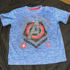 MARVEL AVENGERS KID BOY YOUTH ACTIVE SHORT SLEEVE SHIRT